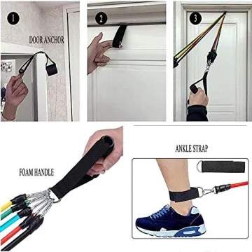 Versatile Resistance Exercise Bands Set for Home Workouts