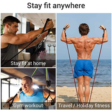 Versatile Resistance Exercise Bands Set for Home Workouts