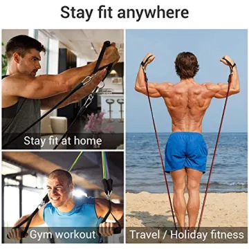Versatile Resistance Exercise Bands Set for Home Workouts