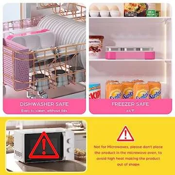 TIME4DEALS Stainless Steel Bento Box for Kids Leakproof