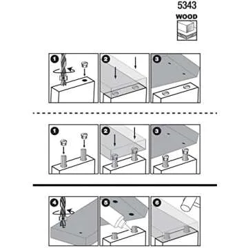 Milescraft 5343 Drill Center Set for Accurate Dowel Placement