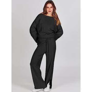 Stylish ANRABESS Knit Sweater Set for Casual Chic Looks