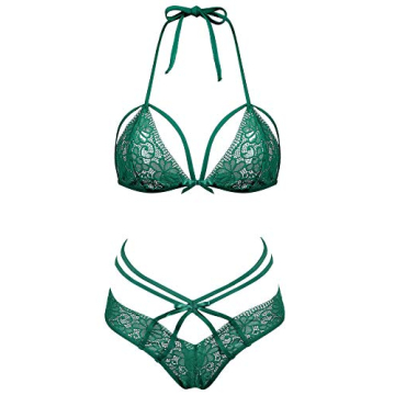 Lingerie Lace Babydoll 2 Piece Sexy Bra and Panty Set