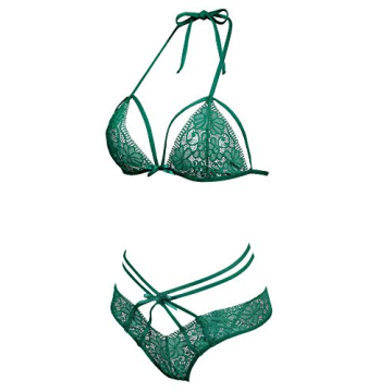 Lingerie Lace Babydoll 2 Piece Sexy Bra and Panty Set