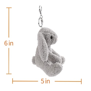 Mini Bunny Plush Keychain for Kids Backpack Super Cute
