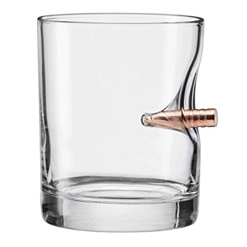 BenShot Rocks Glass with .308 Bullet - 11oz USA Made