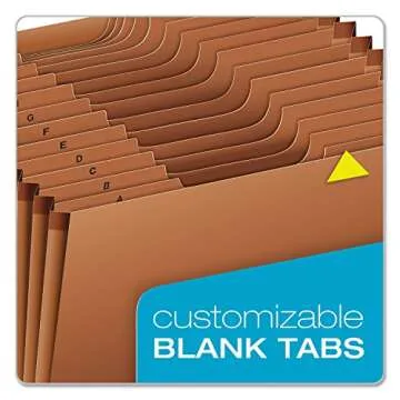 Pendaflex Heavy Duty Expanding File with Extra-Thick Cover, Tyvek Reinforced Edges, 21 Pockets, A–Z Tabs, Elastic Cord Closure, Letter Size (R117ALHD),Brown