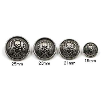 KENDANY 14-Piece Metal Blazer Button Set for Stylish Upgrades