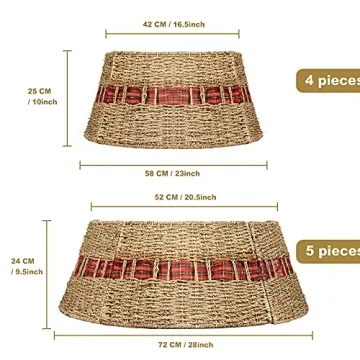 KI Store Christmas Tree Collar 28-Inch for Holiday Style