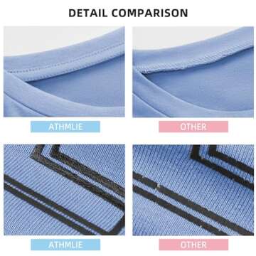 ATHMILE Womens Oversized T Shirts Loose Fit Crewneck Short Sleeve Tops Summer Casual Blouse Y2K 2025...