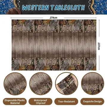 Western Cowboy Birthday Party Decorations, 125PCS