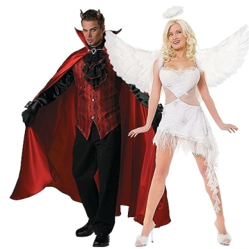 White Angel Wings & Halo Set for Women - Halloween & Christmas Costume