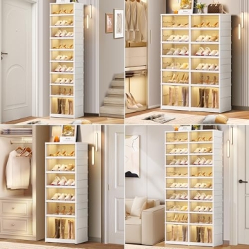 CIMLORD 6-Tier Foldable Shoe Rack Organizer for Closet