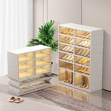 CIMLORD 6-Tier Foldable Shoe Rack Organizer for Closet