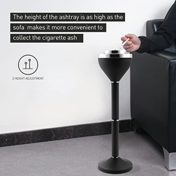 Anfrere Outdoor Weighted Ashtray for Patios and Gardens