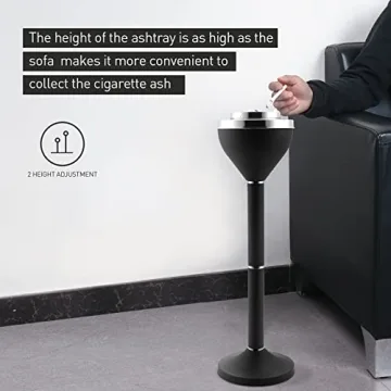 Anfrere Outdoor Weighted Ashtray for Patios and Gardens