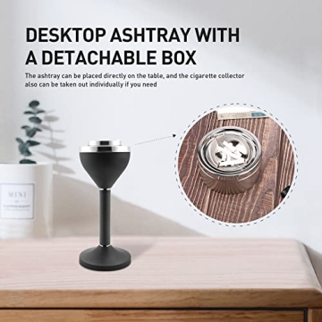 Anfrere Outdoor Weighted Ashtray for Patios and Gardens