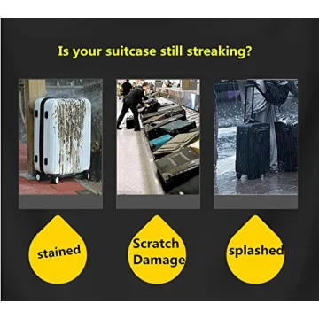 JenKin Luggage Protector Clear PVC Suitcase Cover 20-30 Inch