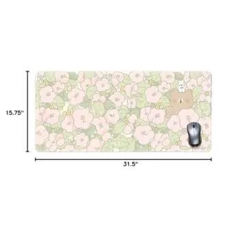 Cute Kawaii Floral Mouse Pad XXL Non-Slip Floral Design