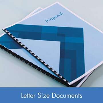 Mead CombBind Binding Spines, 3/8", 55 Sheets, 125 Pack