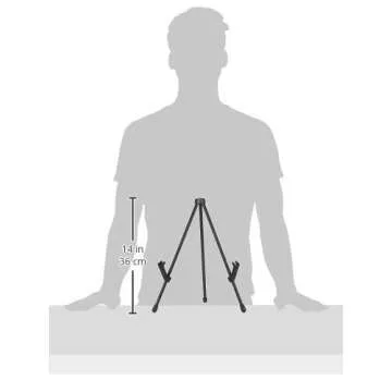 Amazon Basics Tabletop Instant Easel - Lightweight & Adjustable