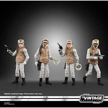 STAR WARS The Vintage Collection 3.75-Inch Rebel Soldier (Echo Base Battle Gear) 4-Pack Action Figure Set F5555 Ages 4 and Up