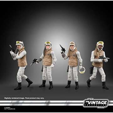 STAR WARS The Vintage Collection 3.75-Inch Rebel Soldier (Echo Base Battle Gear) 4-Pack Action Figure Set F5555 Ages 4 and Up