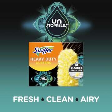 Swiffer Dusters Multi-Surface Heavy Duty Duster Refills, Unstopables Fresh Scent, 11 Count