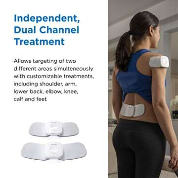 OMRON Avail TENS Unit, Wireless Bluetooth Muscle Stimulator, Microcurrent Massage Therapy for Lower Back, Arm, Leg, Shoulder, Foot, Arm, and Arthritis Pain, Drug-Free Pain Relief (PM601)