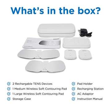 OMRON Avail TENS Unit, Wireless Bluetooth Muscle Stimulator, Microcurrent Massage Therapy for Lower Back, Arm, Leg, Shoulder, Foot, Arm, and Arthritis Pain, Drug-Free Pain Relief (PM601)