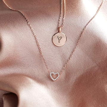Stylish PAVOI Heart Necklace in Gold - Dainty Pendant Jewelry