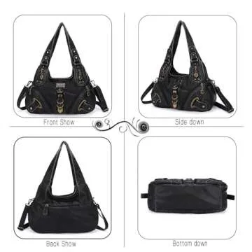 Angelkiss Hobo Purses and handbags for Women Satchel Handbag Women Purses Large Daily Shoulder Bags