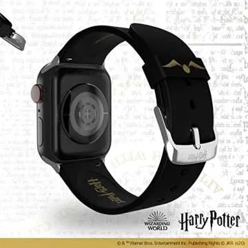Harry Potter - Hogwarts Gold Smartwatch Band – Officially Licensed, Compatible with Every Size & Series of Apple Watch (watch not included)
