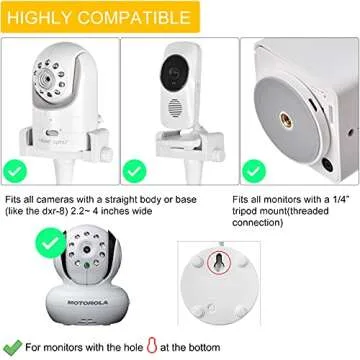 iTODOS Adjustable Baby Monitor Floor Stand for Safety and Style