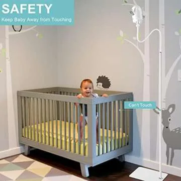 iTODOS Adjustable Baby Monitor Floor Stand for Safety and Style