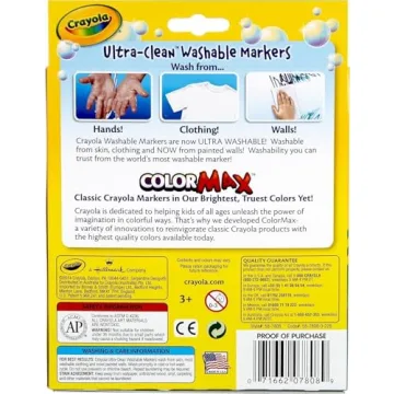 Crayola 8 Ct Broad Line Washable Markers for Kids