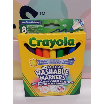 Crayola 8 Ct Broad Line Washable Markers for Kids