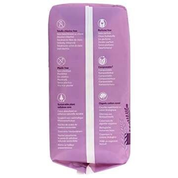 Eco-Friendly Natracare Night Time Maxi Pads - 10 Count