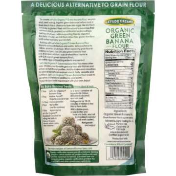 Let's Do Organic Organic Flour - Green Banana - Case of 6-14 oz