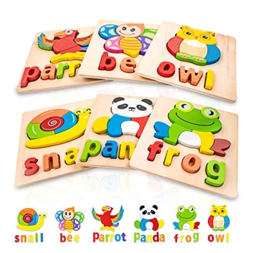 BOZE SUPOD Toddler Puzzles: Eco-Friendly Educational Wooden Toys