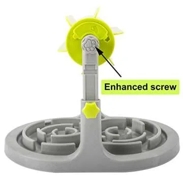 Sparkfire Interactive Dog & Cat Treat Puzzle Toy - Slow Dispensing Food - Promotes Smart Brain Stimulation and Healthy Eating - No More Boredom - Adjustable Height