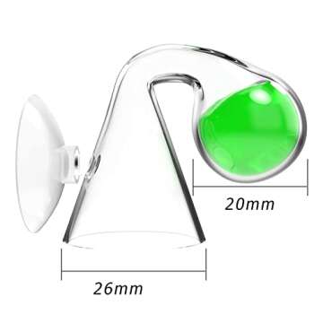 FZONE Aquatic CO2 Glass Drop Checker PH Momitor for Aquarium Plant Fish Tank Test CO2 Kit