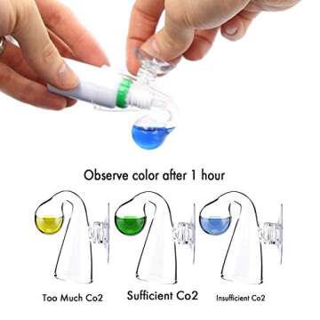 FZONE CO2 Glass Drop Checker for Aquatic Plants and Fish
