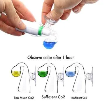 FZONE CO2 Glass Drop Checker for Aquatic Plants and Fish