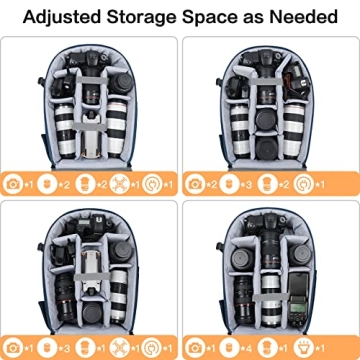 MOSISO Waterproof Camera Backpack for DSLR SLR Mirrorless