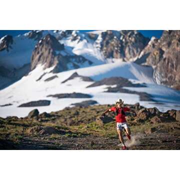 Swiftwick ASPIRE FOUR Trail Running & Cycling Socks, Compression Fit (Yellow, Large)