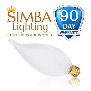 Simba Flame Tip Candle Light Bulbs - Warm White 2700K