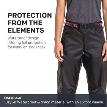 Grundéns Women's Weather Watch Pant | Updated | Waterproof, Stain-Resistant, Black, Small