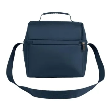 Carhartt Insulated 12 Can Two Compartment Lunch Cooler, Durable Fully-Insulated Lunch Box, Navy