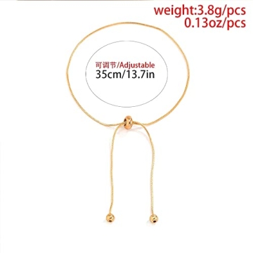 MIFYNN Waterproof Gold Adjustable Women's Ankle Bracelet